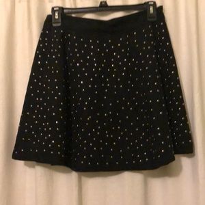 Kiwi Tucker - faux Suede studded skirt